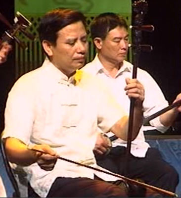 潮州二胡演奏法の1つ