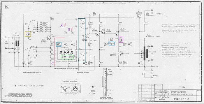 Siemens U274 回路図