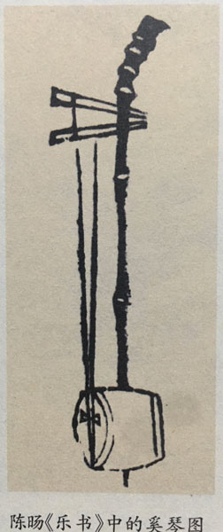 古代の二胡の図