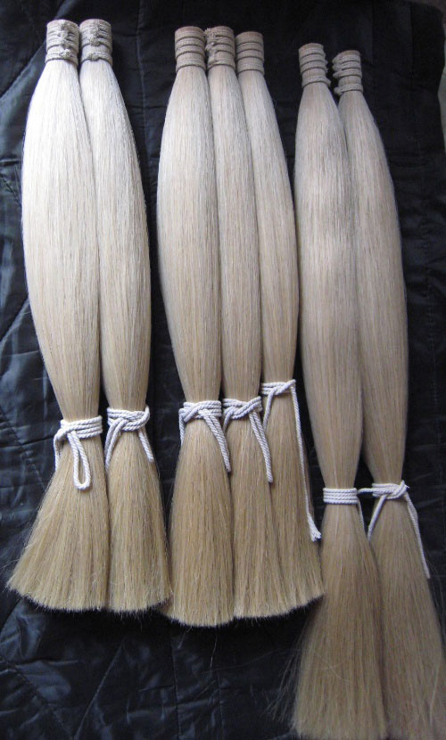 二胡弓の馬尾の製品化3